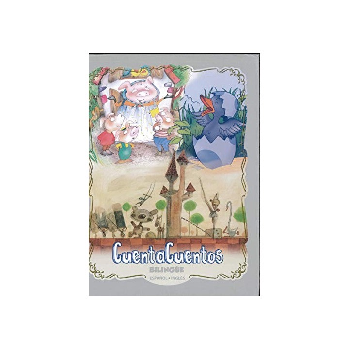 Cuenta cuentos bilingüe: El soldadito de plomo, El patito feo, Los tres cerditos y el lobo (English and Spanish Edition)
